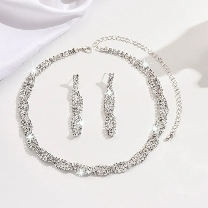 Alessara - Crystal Twist Jewelry Set