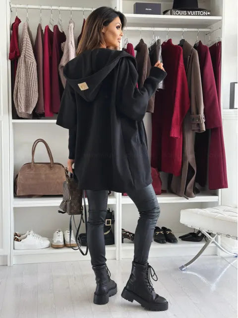 Esteliane - Relaxed Cape Sleeve Cardigan