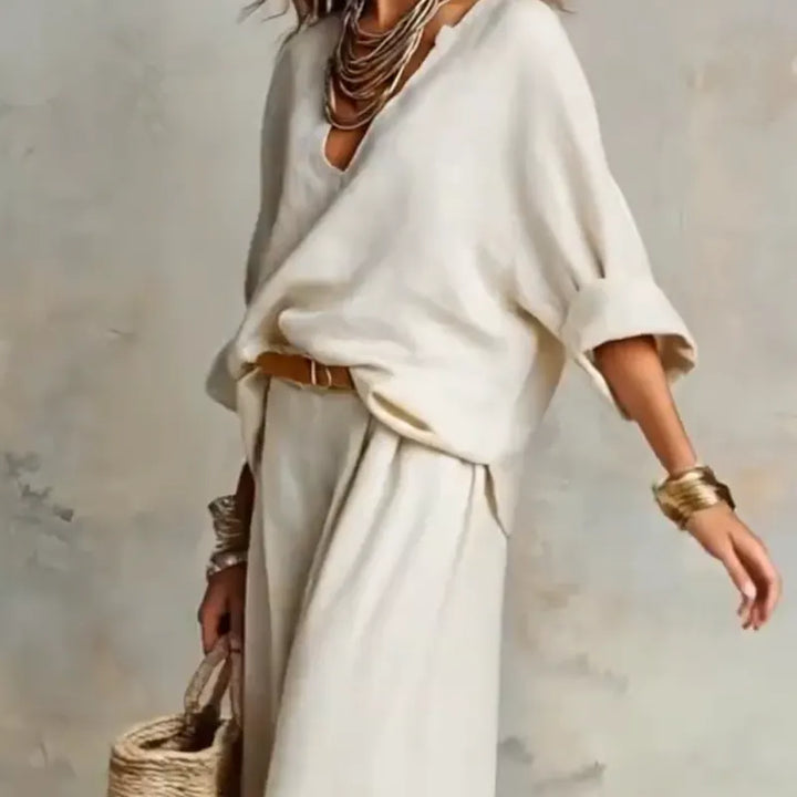 Zinnoria - Breezy Linen Two Piece Set