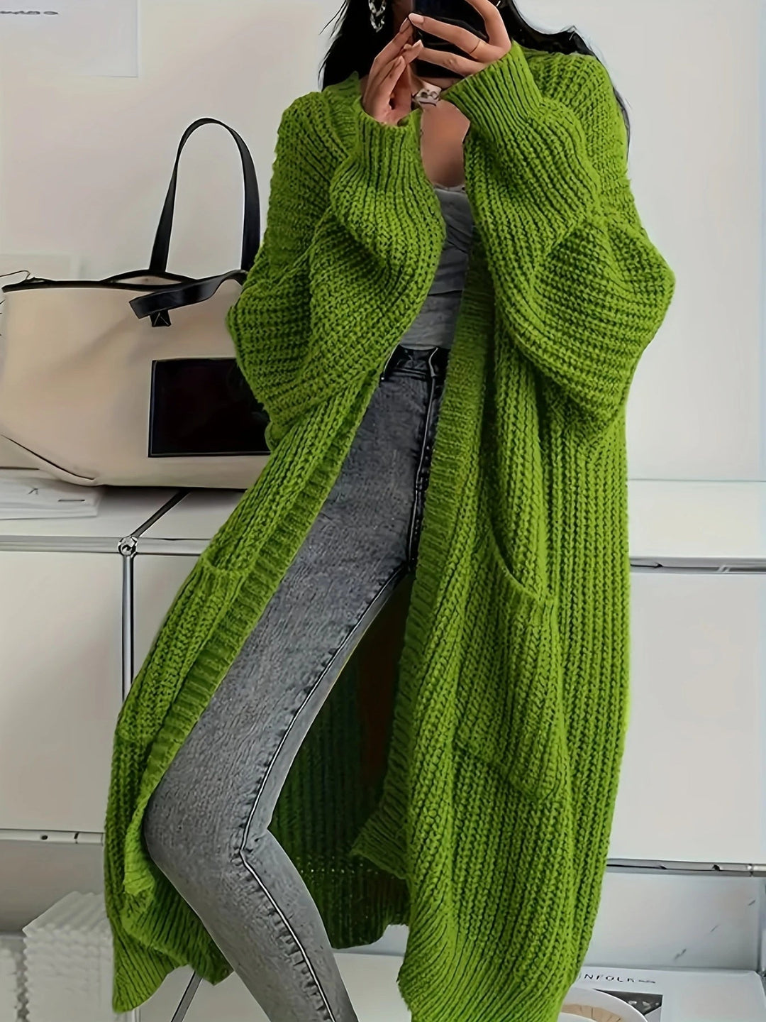 Rosalienne - Soft-Touch Longline Cardigan