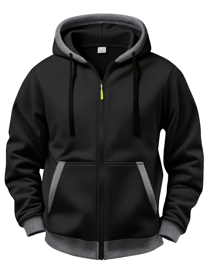 Brenner - Soft-Touch Hooded Zip Jacket