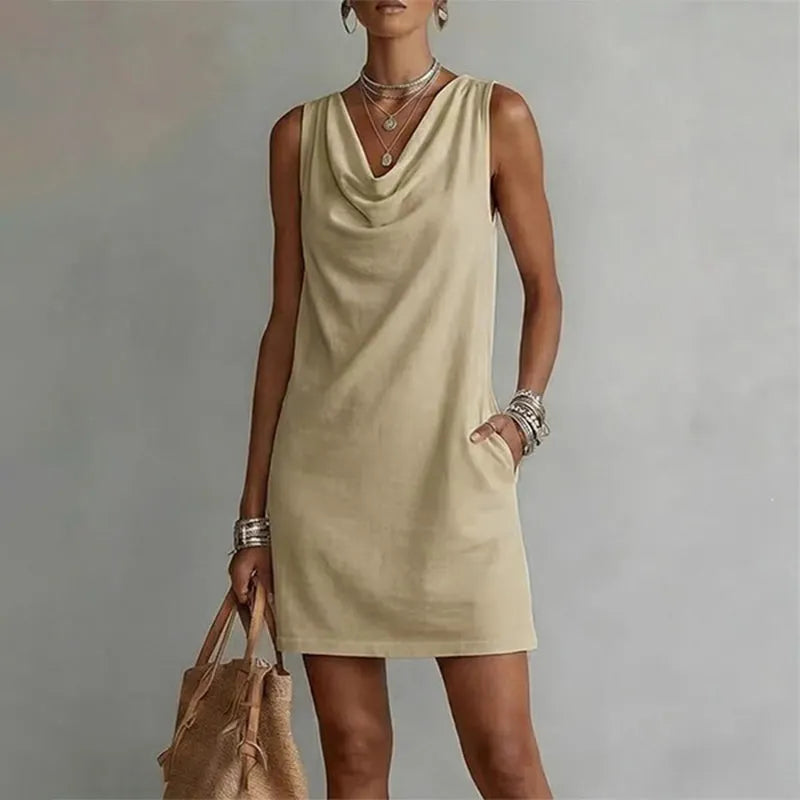 Haven - Elegant Pocket Mini Dress