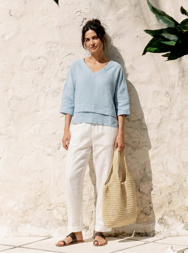 Anaviera - Layered Linen Tunic