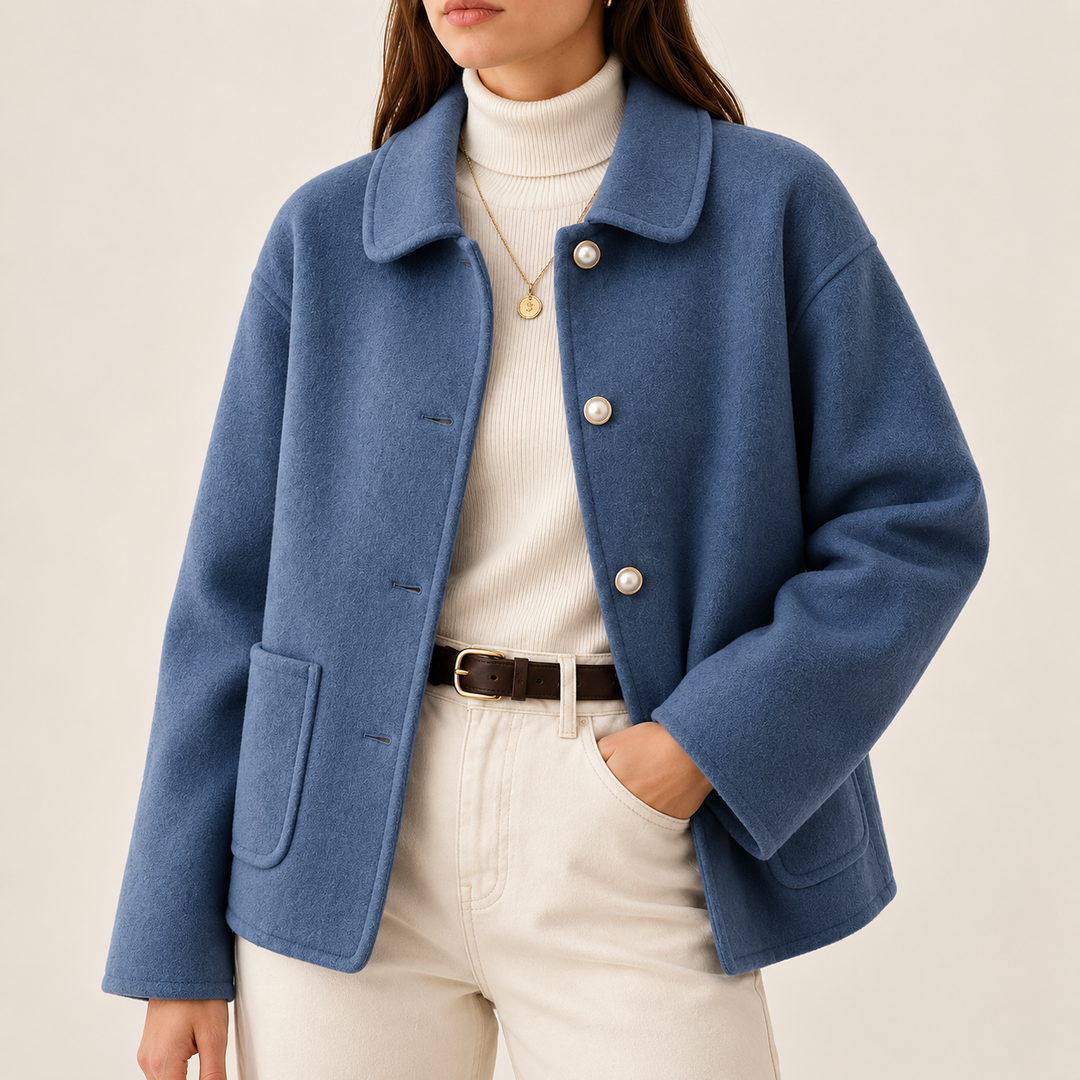 Genevara - Soft-Touch Cropped Jacket