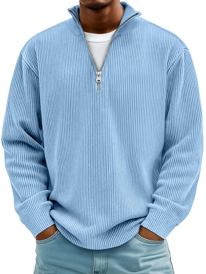 Blackden - Ribbed Half-Zip Sweater