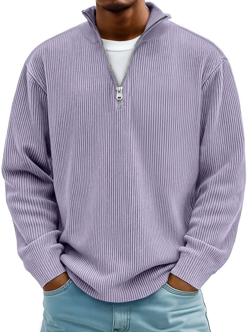 Blackden - Ribbed Half-Zip Sweater