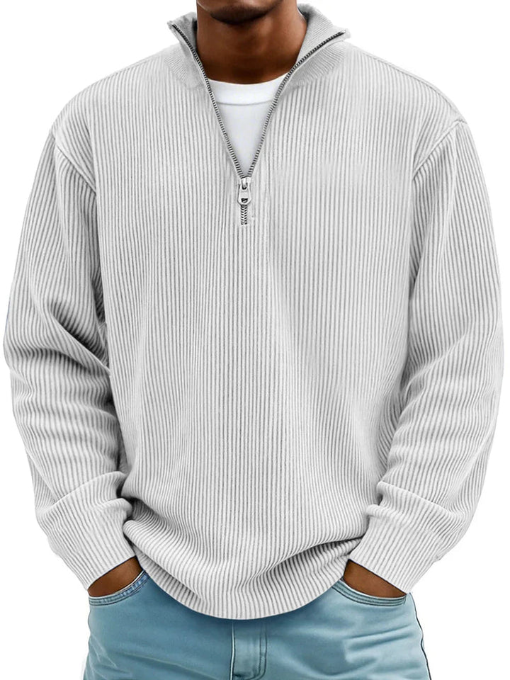Blackden - Ribbed Half-Zip Sweater