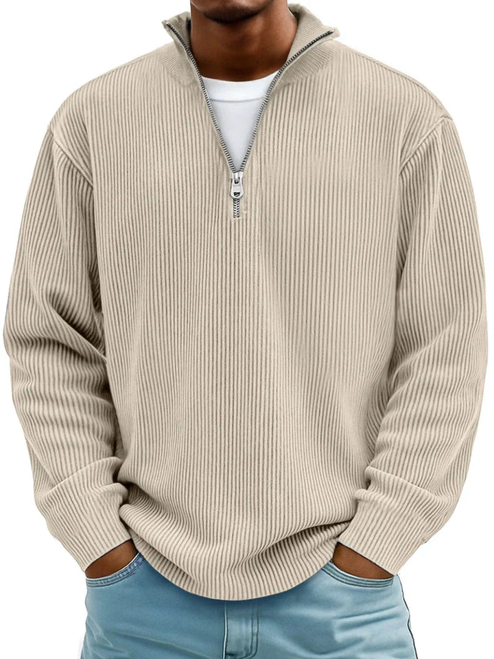 Blackden - Ribbed Half-Zip Sweater
