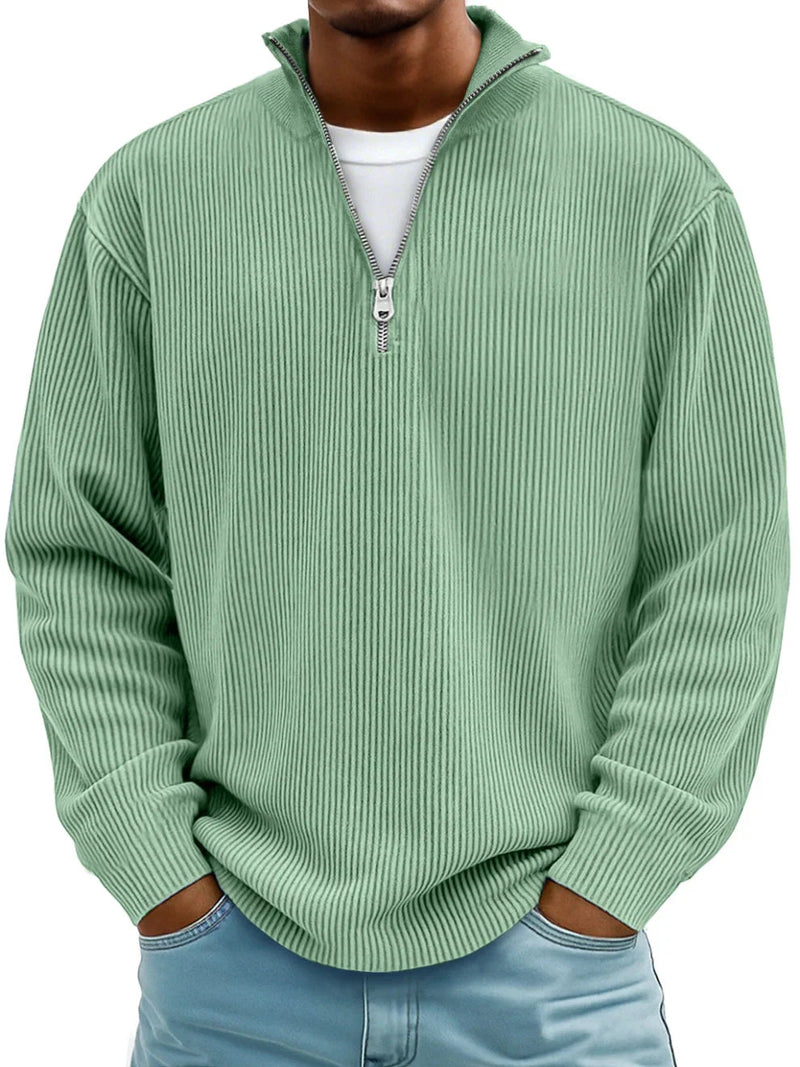 Blackden - Ribbed Half-Zip Sweater