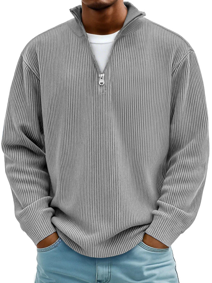 Blackden - Ribbed Half-Zip Sweater