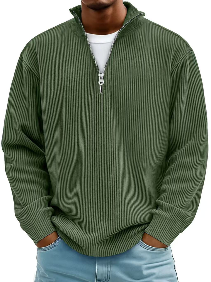Blackden - Ribbed Half-Zip Sweater
