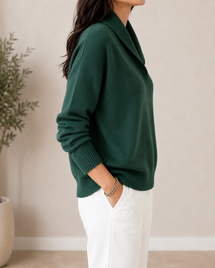 Amandina - Soft-Touch V-Neck Jumper