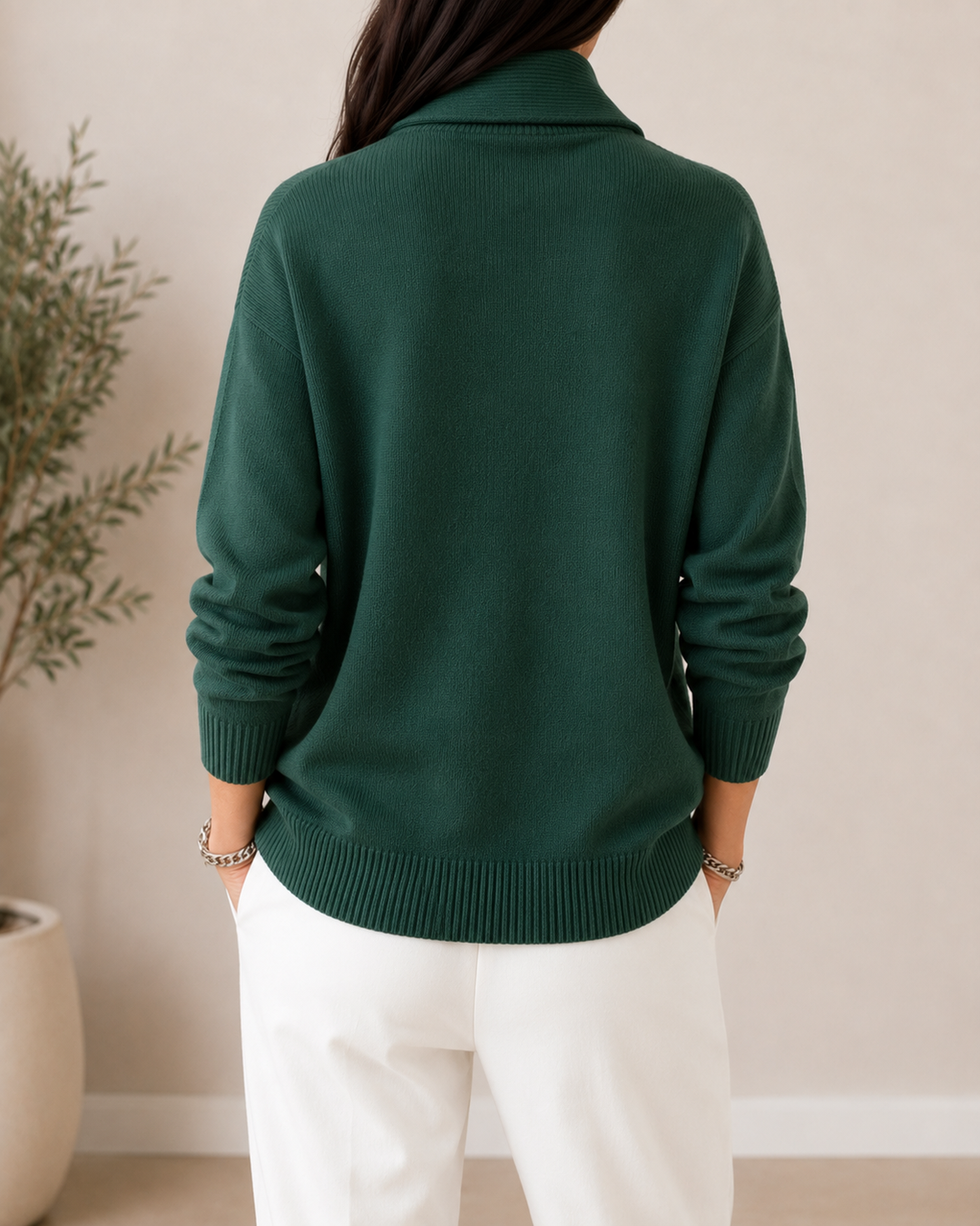 Amandina - Soft-Touch V-Neck Jumper