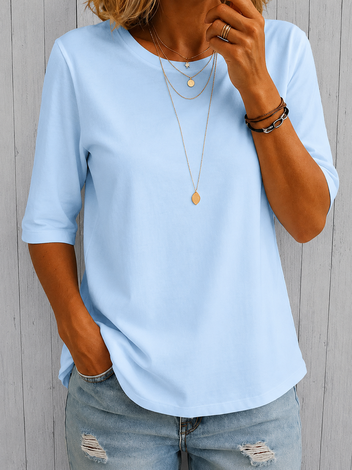Bellavie - Classic Round Neck Blouse