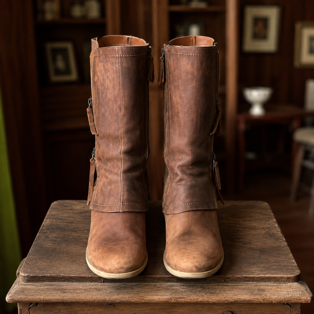 Mairead - Premium Block-Heel Mid-Calf Boots