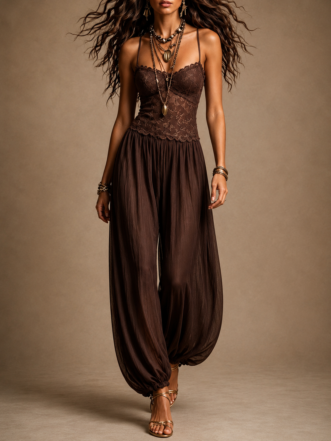 Caradine - Airy Harem Jumpsuit