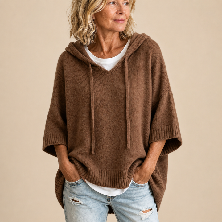 Aliza - Soft-Touch Hooded Sweatshirt