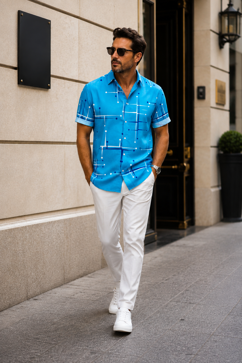 Norbridge - Soft-Touch Men's Beach Shirt