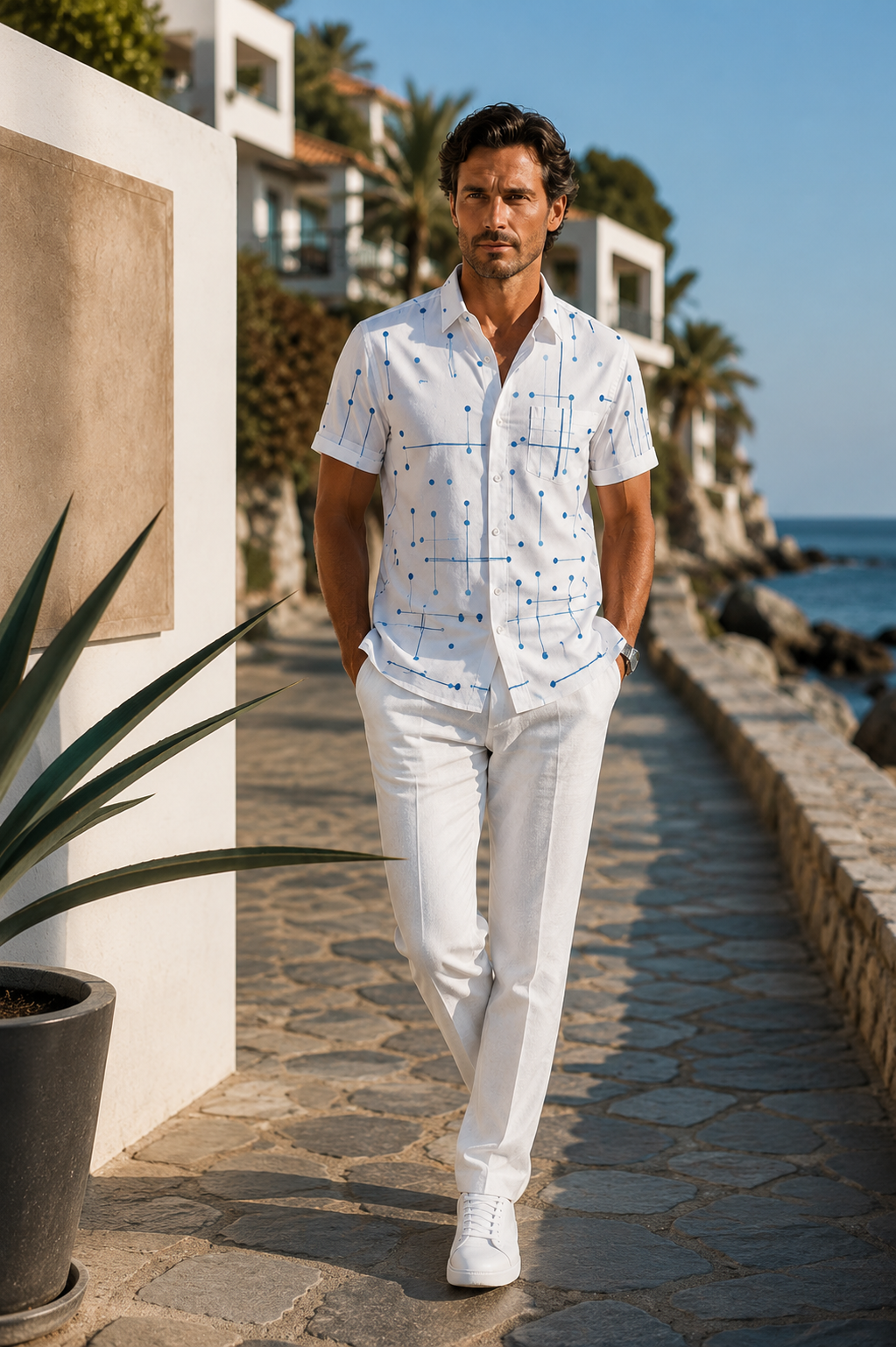 Norbridge - Soft-Touch Men's Beach Shirt
