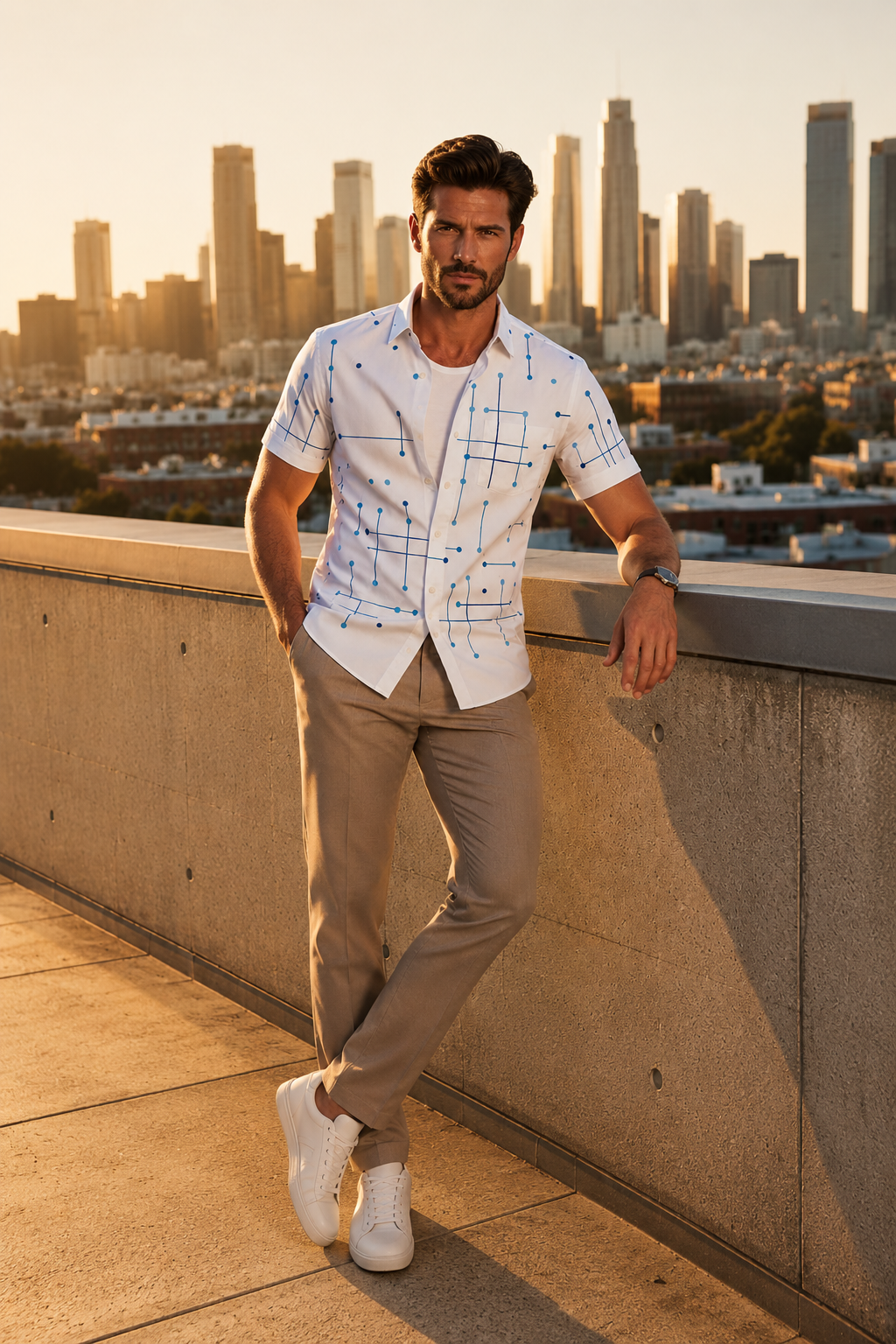 Norbridge - Soft-Touch Men's Beach Shirt