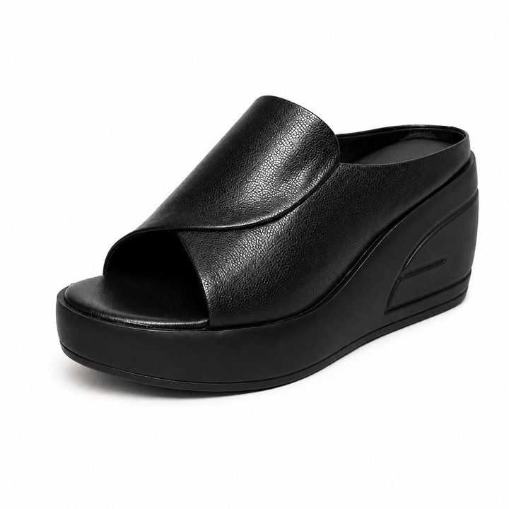 Alcinia - Supportive Slip-On Wedge Sandals