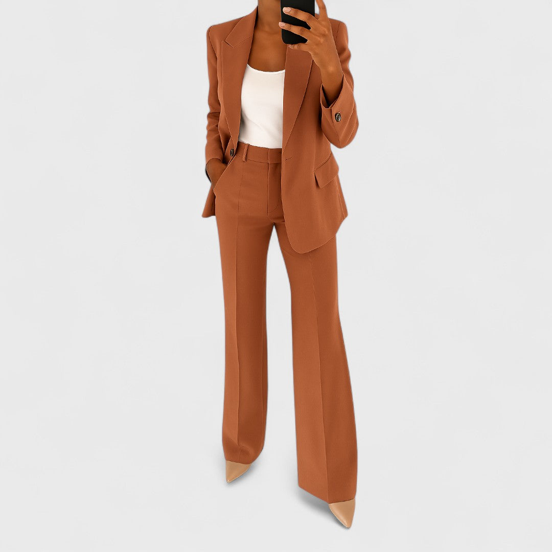 Estevia - Tailored Single Button Trouser Set