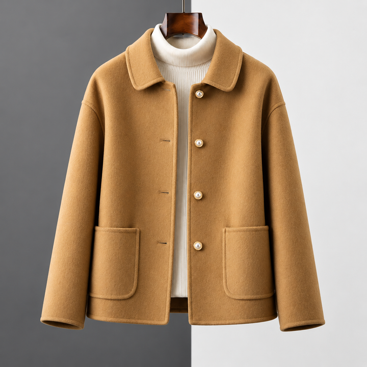 Genevara - Soft-Touch Cropped Jacket