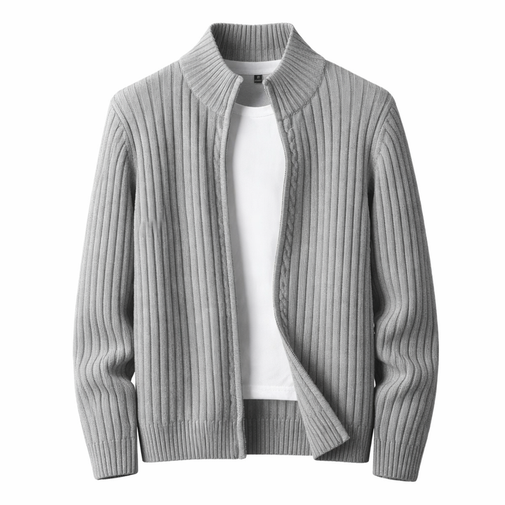 Cass - Structured Zip-Up Cardigan