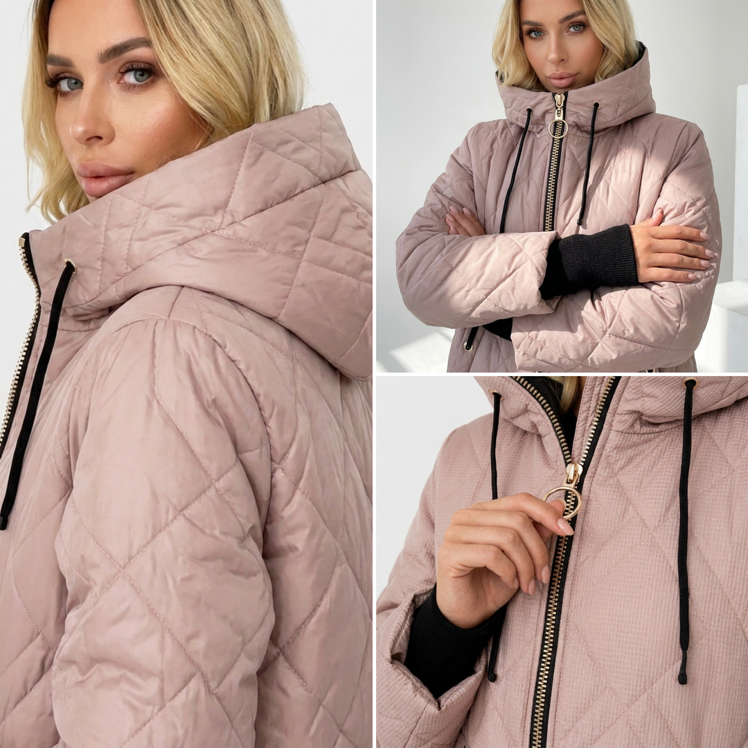 Delianne - Quilted Hooded Jacket