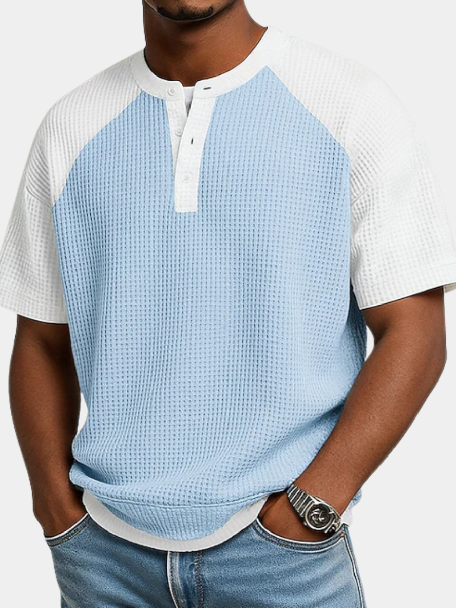 Arbor - Textured Waffle-Knit Polo