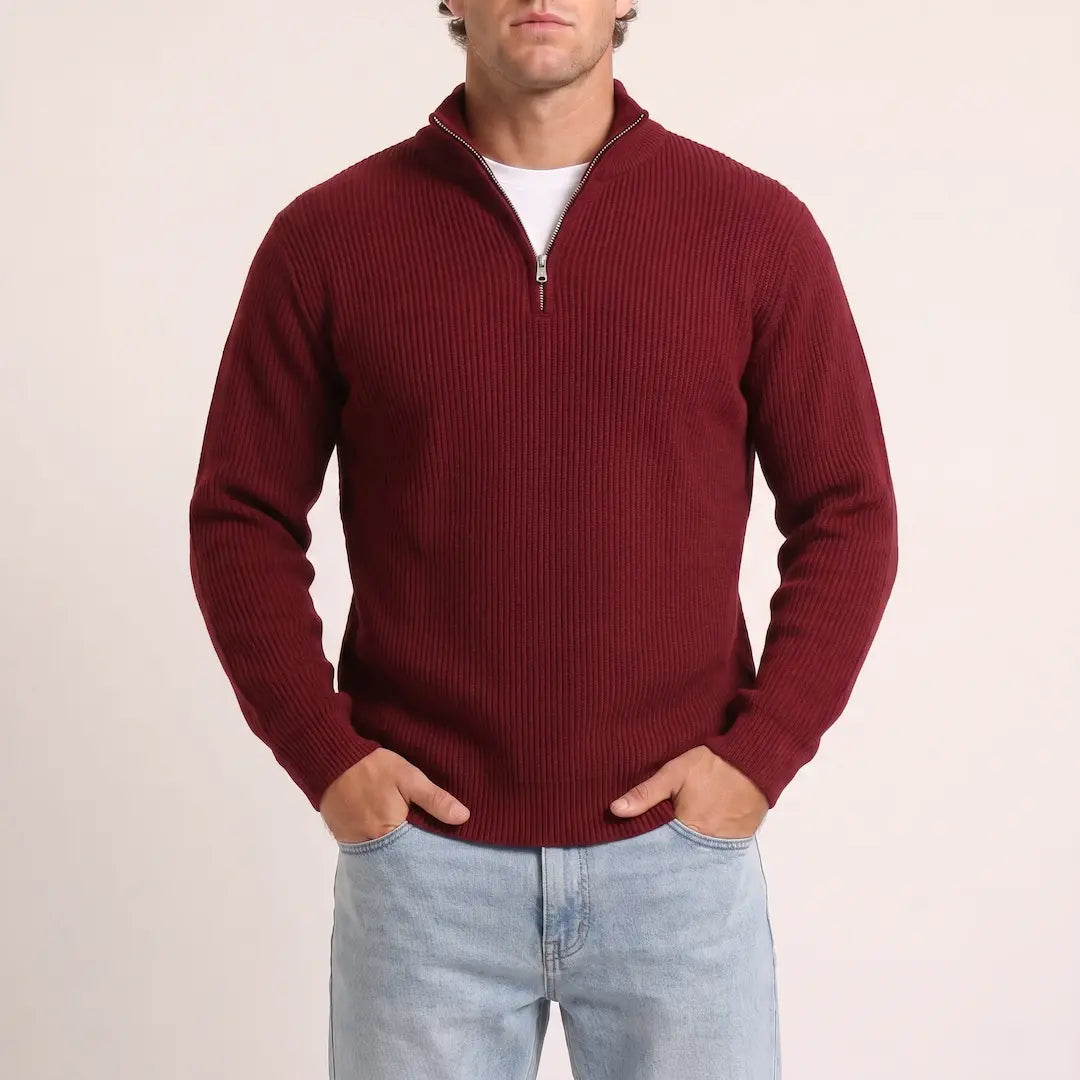 Beadlow - Soft-Touch Half-Zip Sweater