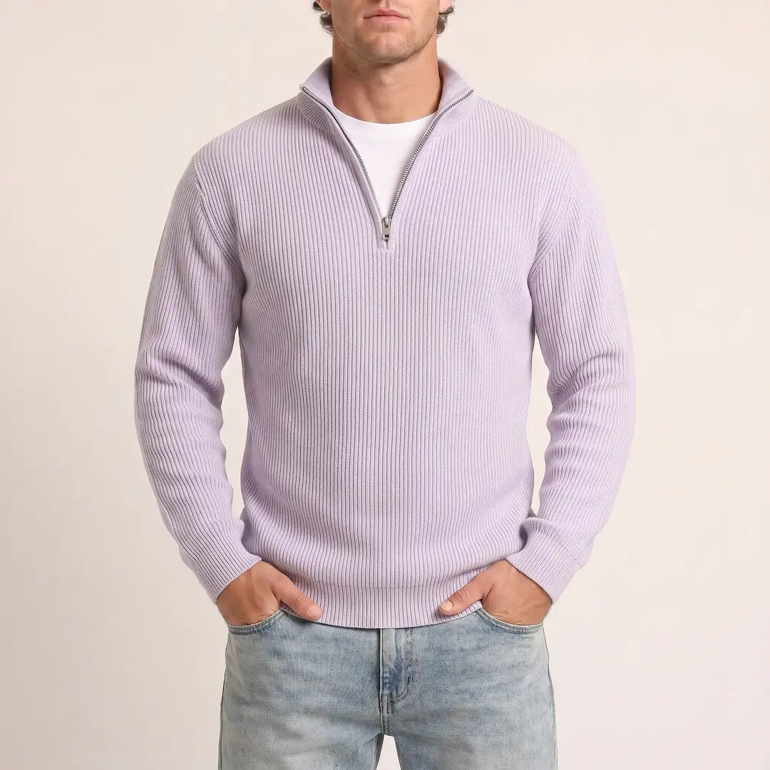 Beadlow - Soft-Touch Half-Zip Sweater