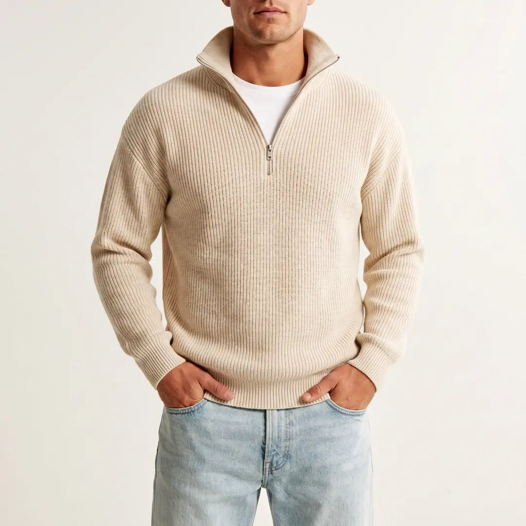 Beadlow - Soft-Touch Half-Zip Sweater