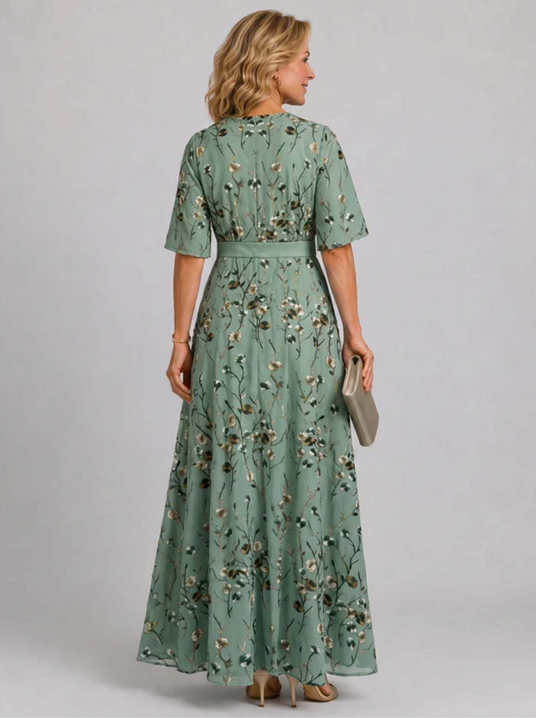 Adaline - Soft-Touch Floral Midi Dress