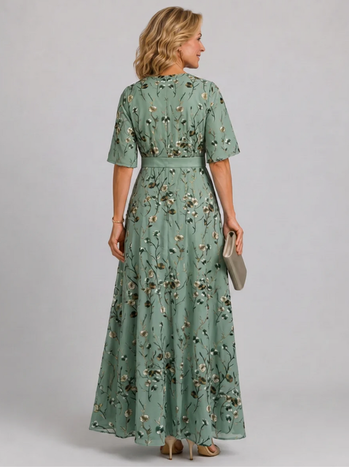 Adaline - Soft-Touch Floral Midi Dress