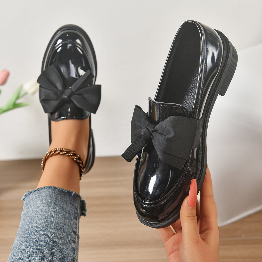 Wisterique - High-Gloss Platform Loafers