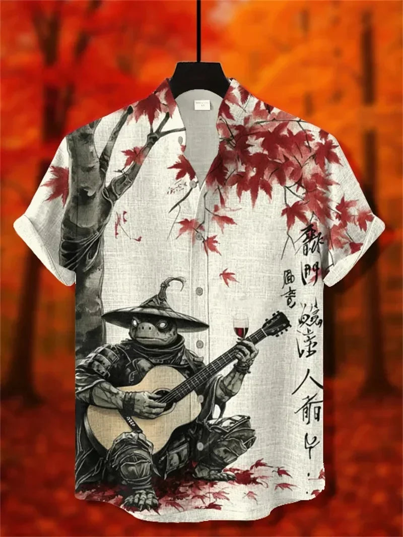 Ulric - Coastal Graphic Button Shirt