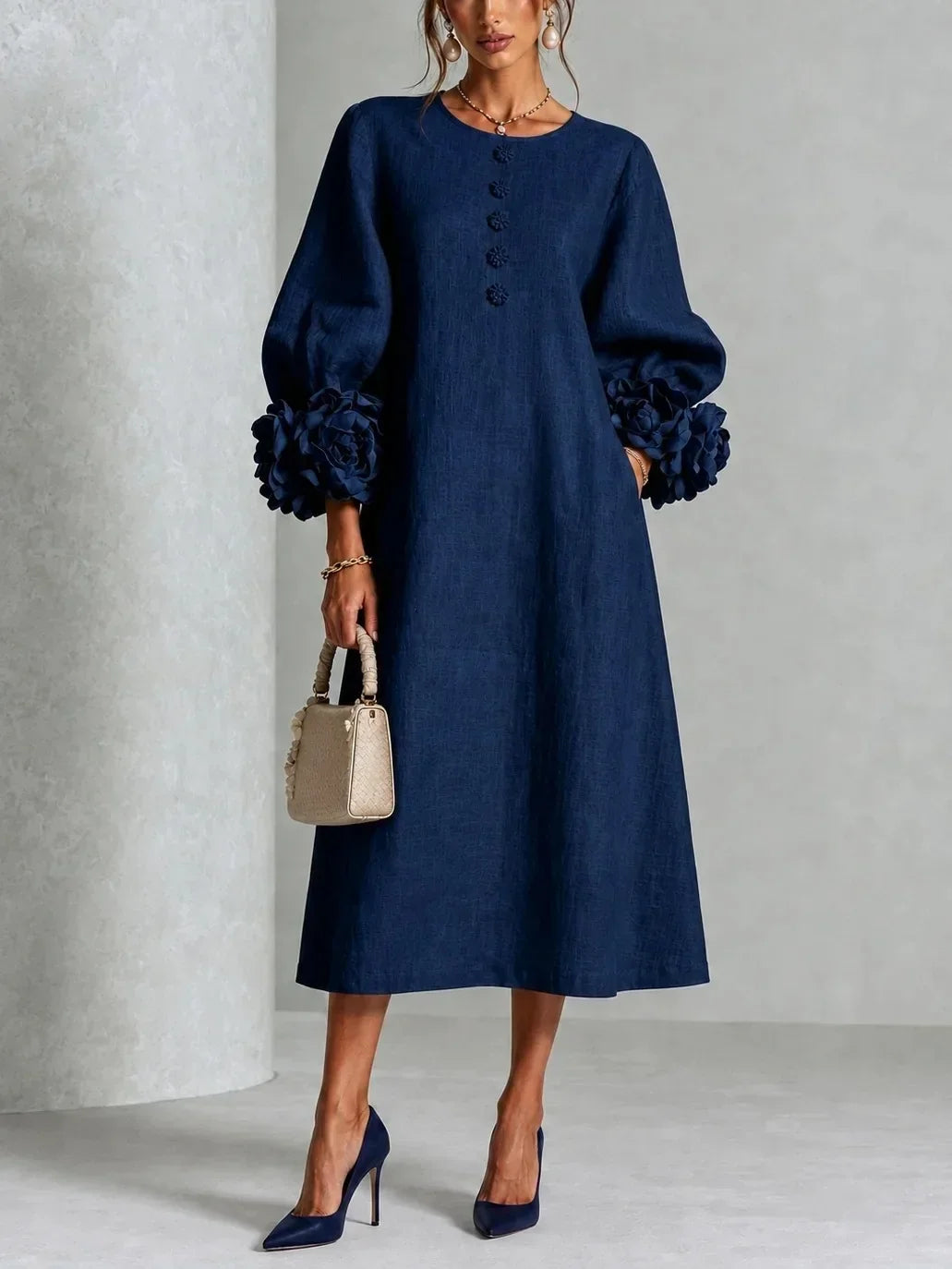 Anavise - Elegant Midi Dress