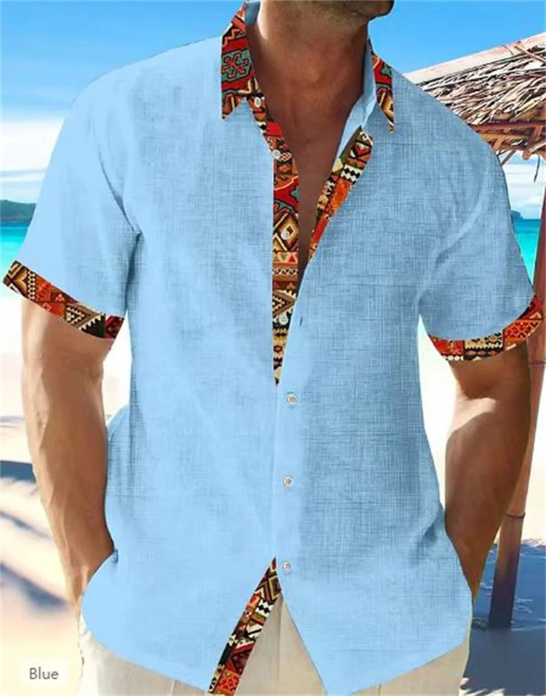 Eastcott - Ethnic Print Casual Summer Shirt