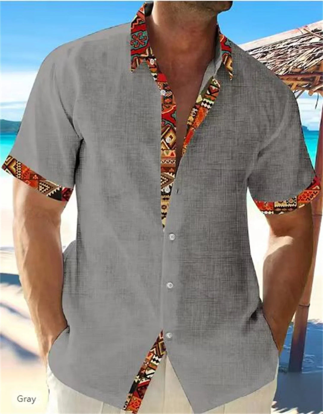 Eastcott - Ethnic Print Casual Summer Shirt