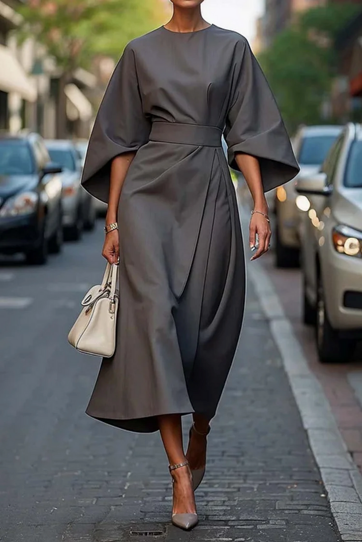 Jessaria - Lightweight Puff-Sleeve Dress