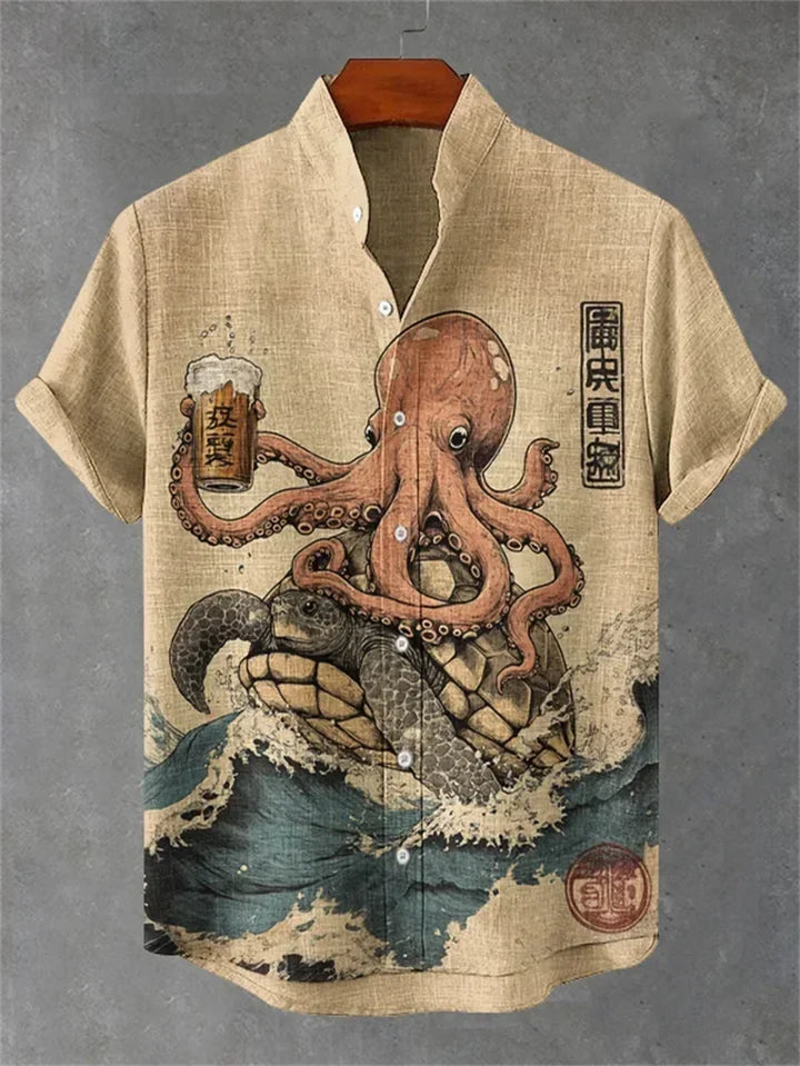 Ulric - Coastal Graphic Button Shirt