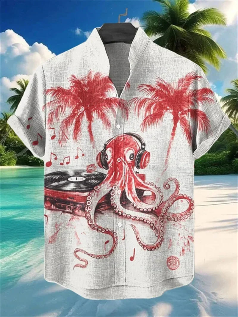 Ulric - Coastal Graphic Button Shirt