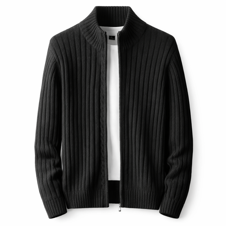 Cass - Structured Zip-Up Cardigan
