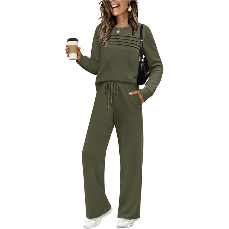 Elanoria - Relaxed Long Sleeve Two Piece Set