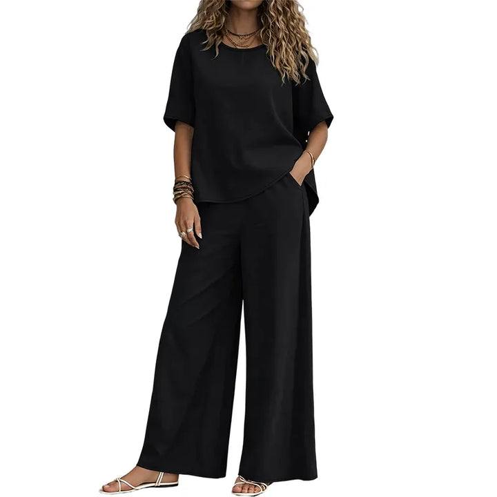 Annavie - Breathable Linen Two-Piece Set