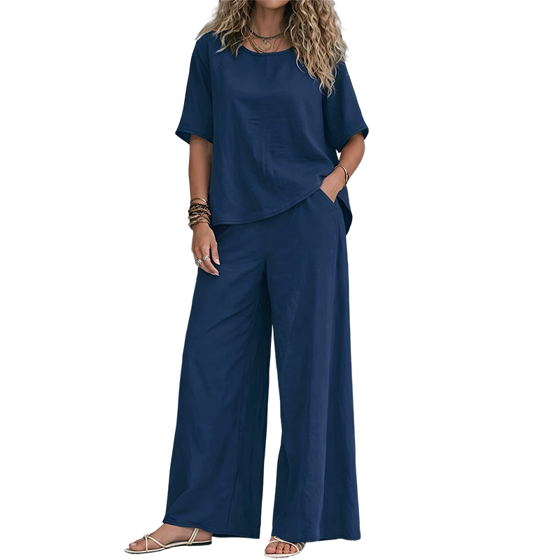 Annavie - Breathable Linen Two-Piece Set