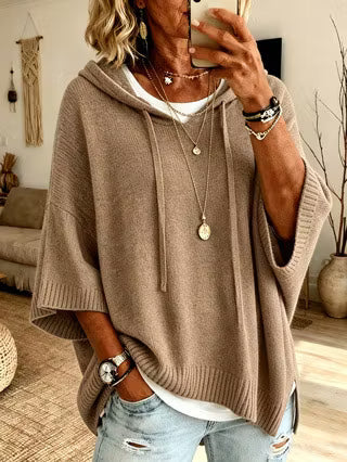 Zoralisse - Cozy Oversized Hooded Sweater