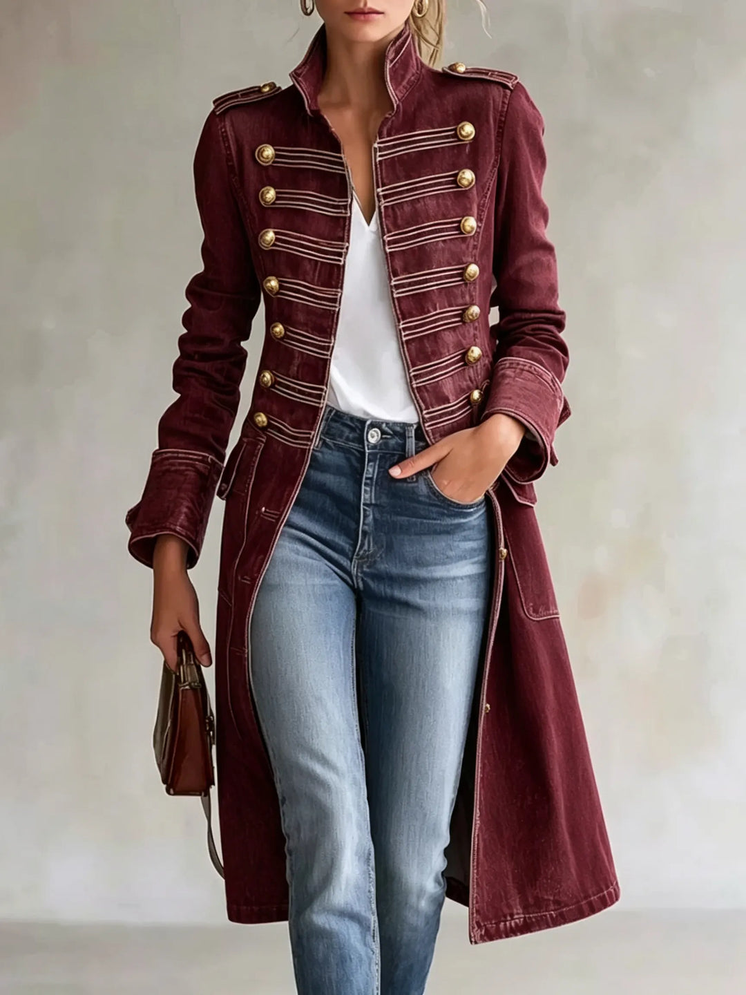 Carisanne - Heavyweight Longline Military Coat