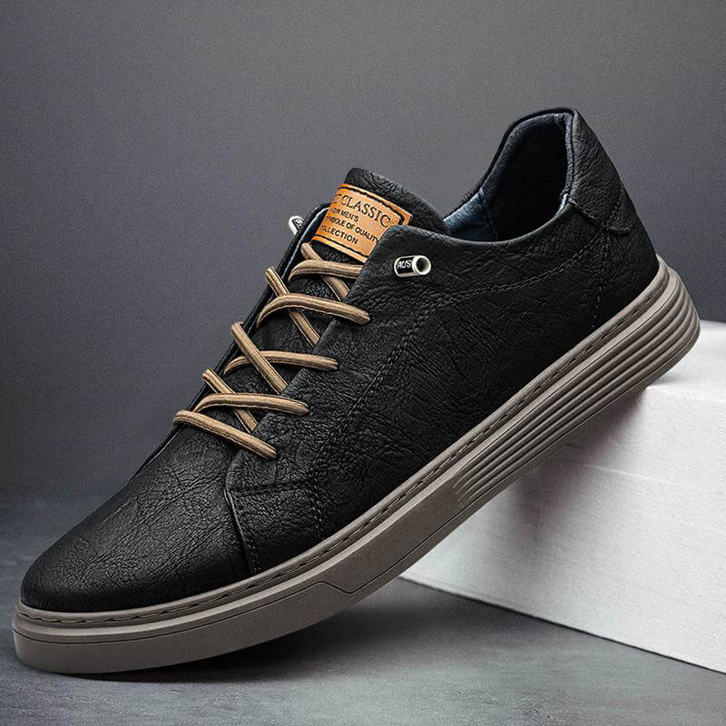 Braelon - Textured Low-Top Sneakers